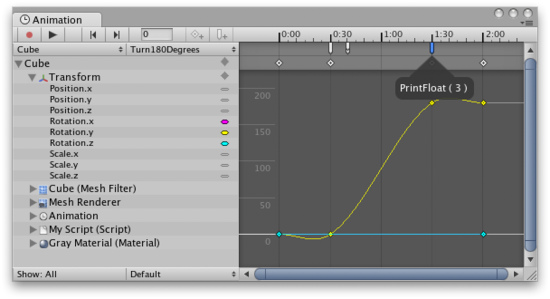 Using Animation Events 使用动画事件