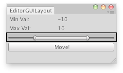 EditorGUILayout.MinMaxSlider 最小最大滑动条