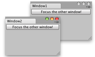 EditorWindow.Focus 焦点