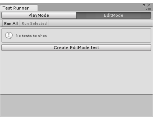 The Test Runner window